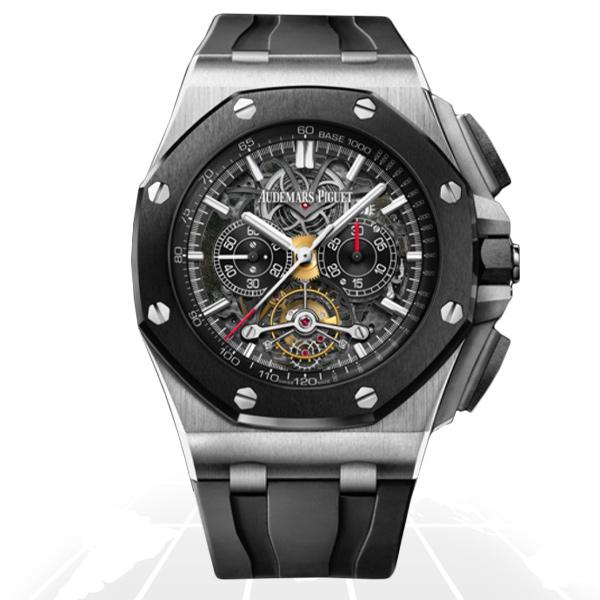 Audemars Piguet	Royal Oak Offshore Tourbillon Chronograph Openworked	26348Io.oo.a002Ca.01 Latest