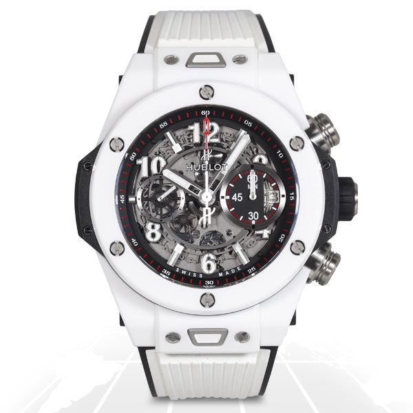 Hublot	Big Bang Unico White Ceramic 45mm	411.HX.1170.RX