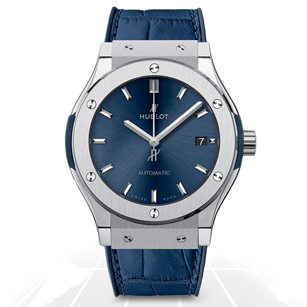 Hublot	Classic Fusion Blue Titanium 45Mm	511.nx.7170.lr A.t.o Watches